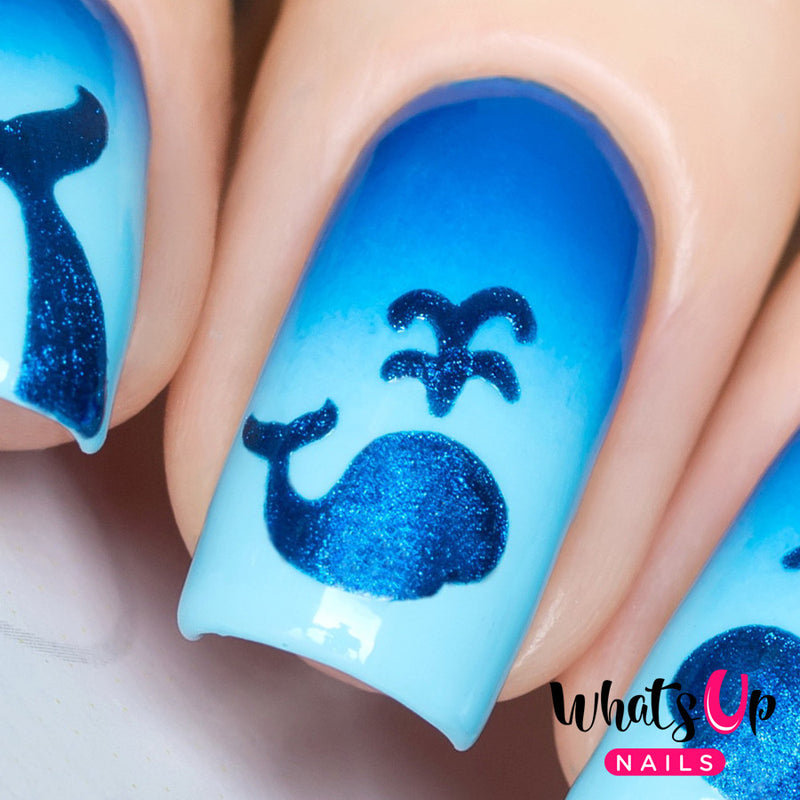 Whats Up Nails - Whale & Tale Stencils by gotnail